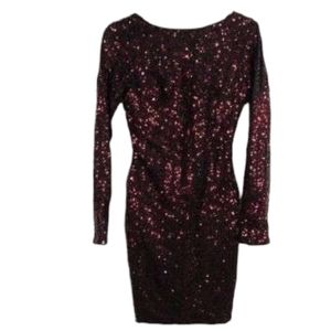 NWT Dress the Population Sequin Dress sz S